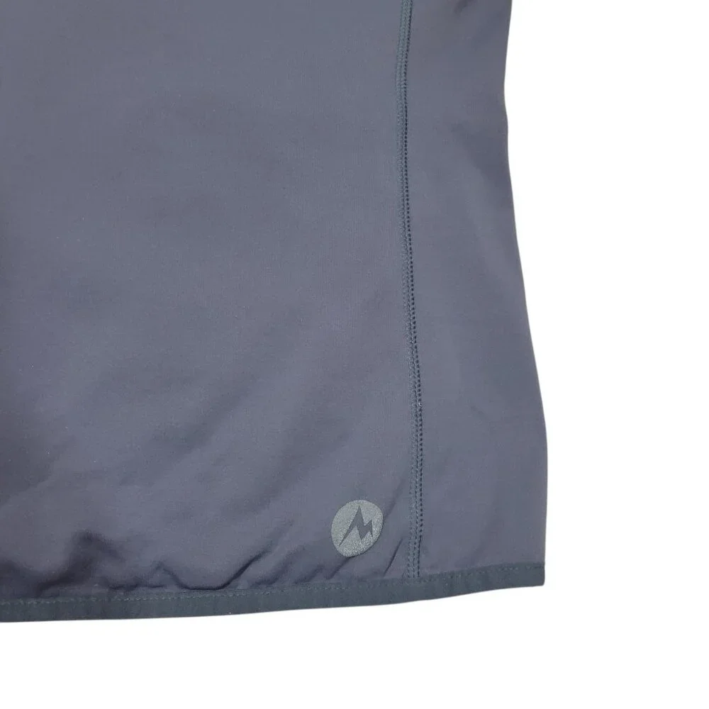 Marmot Vest Men Small Gray Insulated Hybrid Softshell Zip Pockets Outdoor Hiking